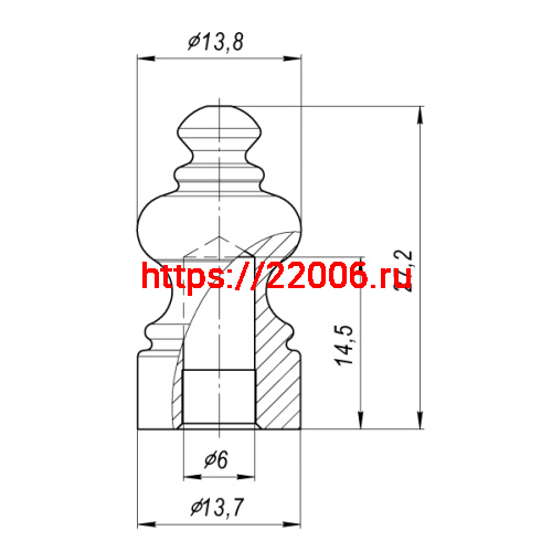 Колпачок DECORATIVE Armadillo (Армадилло) для универсальной петли OPTIMUM SC Мат. хром (2 шт.) фото 3