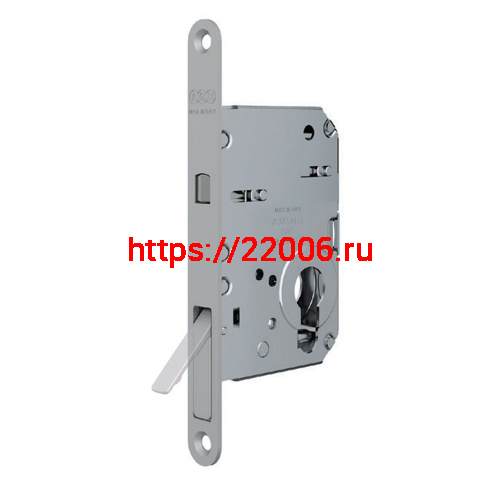 Корпус AGB (АГБ) врезного замка под цилиндр для раздвижных дверей SCIVOLA TRE B08982.50.34 (матовый хром)