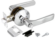 Ручка Fuaro (Фуаро) защелка DK624/BL CP-BK (624/BL CP-B) (фик.) хром