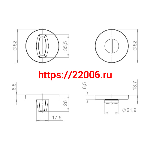 Ручка Fuaro (Фуаро) поворотная BK6.R.ZLR52 SSG-39 сатинированное золото фото 3