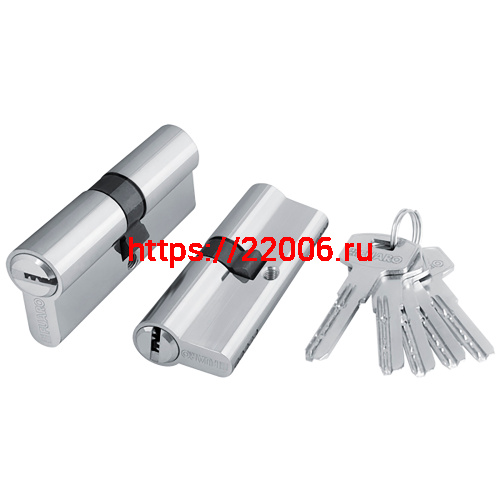 Цилиндровый Fuaro (Фуаро) механизм (200 ZA/80) 2000ZAKey80(35+10+35) CP хром 5Key
