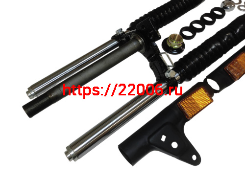 Вилка телескопическая передняя  COLT в сборе (ДИСКОВЫЙ тормоз) фото 3