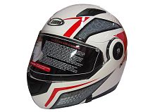 Шлем модуляр COBRA JK115, черный(7), белый с красным(4), серый(6), размеры M внутр.солнцезащ. ОЧКИ