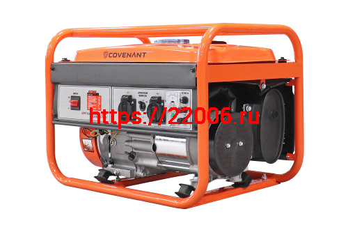 Генератор бенз. "COVENANT"  GG3900 (2,8/3,0кВт, LT170F, 7л.с., бак 15л, 40кг, руч.старт, МЕДЬ) фото 2