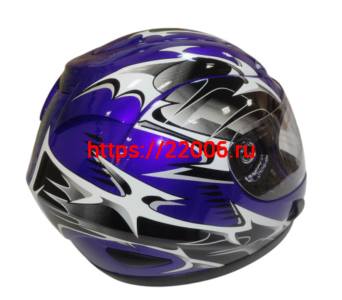 Шлем интеграл KIRIN KL-118, черный, серый, красный, синий, размер XL фото 5