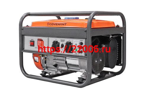 Генератор бенз. "COVENANT"  GG3600A (2,5/2,8кВт, LT168F, 6,5л.с., бак 15л, 39кг, руч.старт)