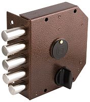 Замок Guardian (Гардиан) накладной ЗВ 20.05 левый (5 кл. ЗК.503Н-02) ЗД без ответной планки. /120:501/