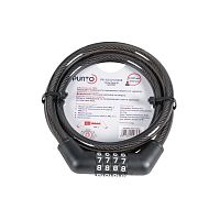 Замок Punto (Пунто) тросовый PK-BIKE-1010-CODE (10х1000) /подвес