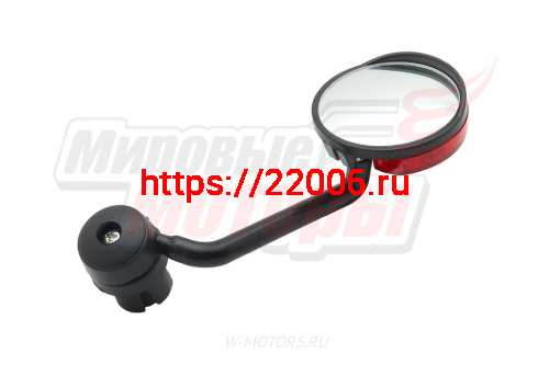 Зеркало Вело JY-5 сферическое с мигалкой (1 шт.) фото 2 Зеркало Вело JY-5 сферическое с мигалкой (1 шт.) фото 2