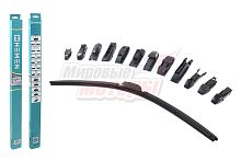 Щётка стеклоочистителя бескаркасная HEMEN 625 мм + 12 адаптеров (HB625)