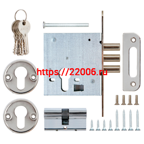 Замок Sam (Сам) врезной цилиндровый ЗВ1-2/11, 5 кл. /89400/ фото 2