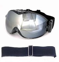 Очки S12316 оправа карбон линза серая серебристая