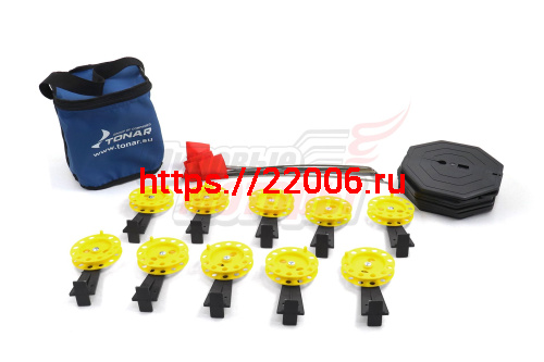 Набор жерлиц на подставке ЖЗ-02М (d-185мм.катушка d-85мм) (10шт) ТОНАР