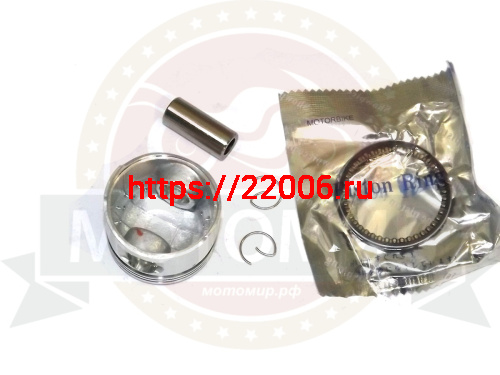 Поршень 44,00 мм 4 такт.скутер 139QMB (GY6) 62cc (кольца, палец d13мм, стопорн. кольца) фото 2