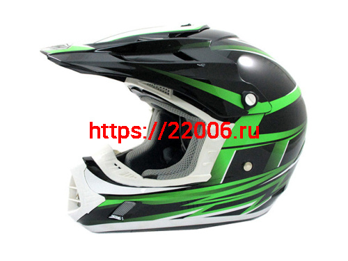 Мотошлем THH TX-12 №17 black/ green (M) детский