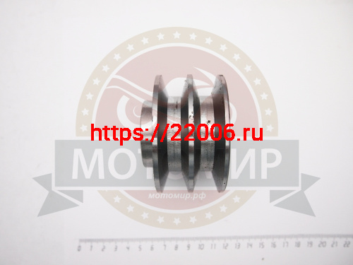 Шкив ведущий на Мотолебедку МЛ-1М "Бычок" 80*52 (СТАЛЬ) фото 2
