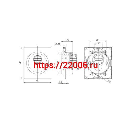 Броненакладка Armadillo (Армадилло) DEF.USS/K.25 (Protector/USS) BL черный фото 4