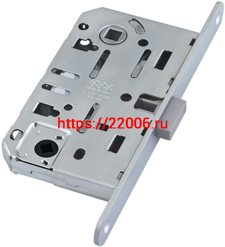 B06102.50.34 AGB (АГБ) (=B04102,B05102) Защелка врезная WC (мат. хром) тех. уп. без отв. пл. MEDIANA POLARIS