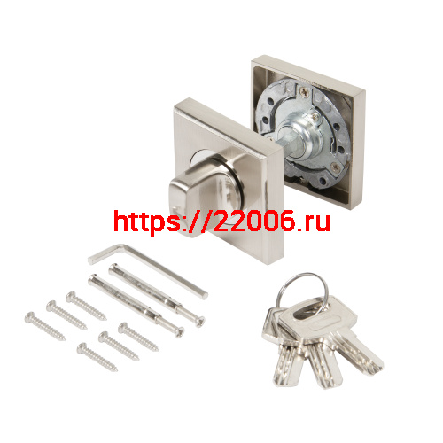 Ручка поворотная Ajax (Аякс) с фиксацией ключом BK6.FIX.JK SN-3 мат.никель фото 5