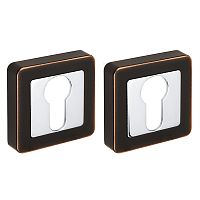 Накладка Fuaro (Фуаро) под цилиндр ET XM ABL/CP-18 темная медь/хром