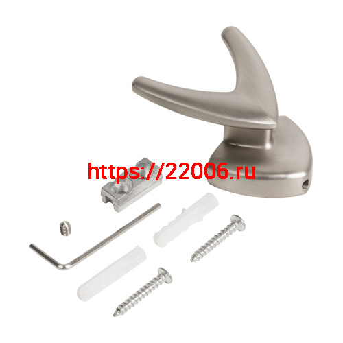 Крючок Ajax (Аякс) настенный MB-LM/K-003 SN матовый никель фото 4