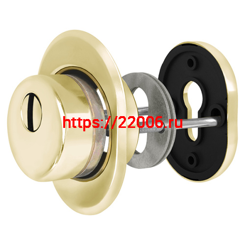 Броненакладка врезная Fuaro (Фуаро) с чашкой DEF 9726 M6x90 (в комплекте с накладкой на цилиндр) GP-золото