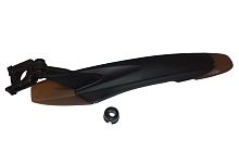 Крыло велосипедное 26-29" заднее-быстросъемное, пластик, крепление на хомут, пластик, черный HN 65