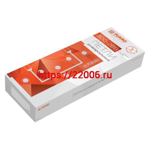 Петля Fuaro (Фуаро) универсальная без врезки IN4300W CP (300-2BB 100x2) (хром) фото 2