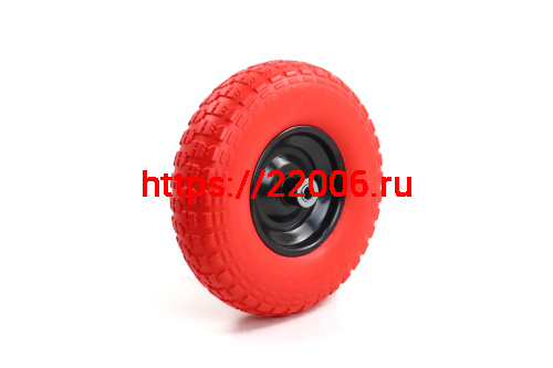 Колесо ПЕНА тачки садовой 6" 4,00/6" (W13) (под ось 16мм) фото 2