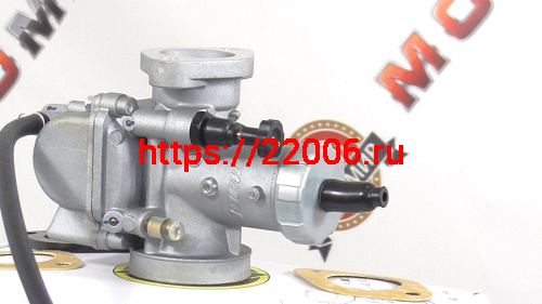 Карбюратор NIBBI Racing PE28FL (SP), реком.двиг. 50-100 см3 (вход/выход 29 и 49 мм) фото 3