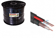 REXANT+2pc (01-4004) кабель для систем видеонаблюдения (кксп 2х0.5) УЛИЧНЫЙ