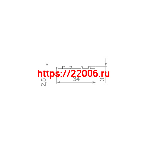 Декоративная Armadillo (Армадилло) соединительная крышка SLD.Scope 34/3/3200 cover BL (3,2 м) фото 2