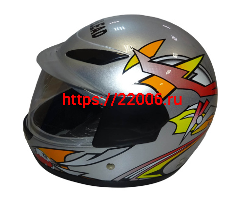 Шлем интеграл "Safelead" HF-908 (619) Детский E05 BLACK, TB-SILVER размер S (16 шт.) фото 3