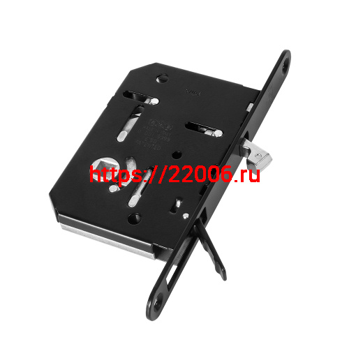 B08981.50.93 AGB (АГБ) Защелка врезная WC для раздвижных дверей (черный) SCIVOLA TRE