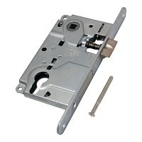 Корпус AGB (АГБ) врезного замка под цилиндр CENTRO B01025.50.06 ригель+защёлка (никель)