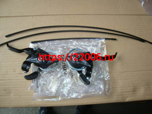 Шифтер с тормозными ручками для велосипеда, лев.3 ск, прав.7 ск. ESS-36