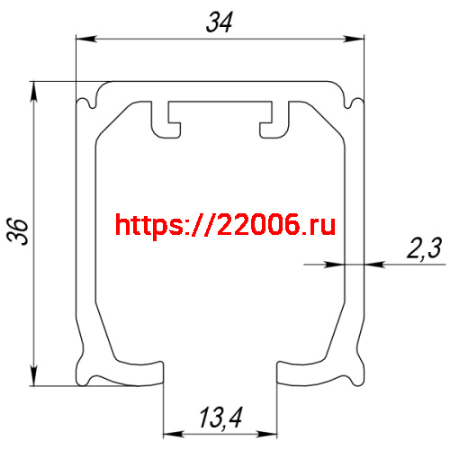 Верхняя Armadillo (Армадилло) направляющая Comfort-PRO 80/2,3/4000 track (4 м) фото 2