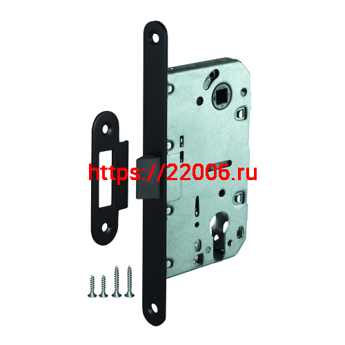 Корпус Ajax (Аякс) врезного замка c защёлкой PLASTLP85-50 ВL черный