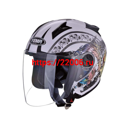Мотошлем YM-616 белый (S)