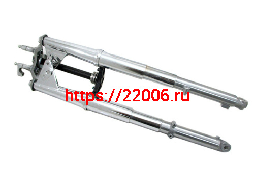 Вилка передняя мопед Дельта 25мм в сборе ось 10 мм.