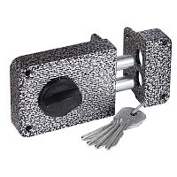 Замок Zenit (Зенит) накладной ЗН 1-3 серебро