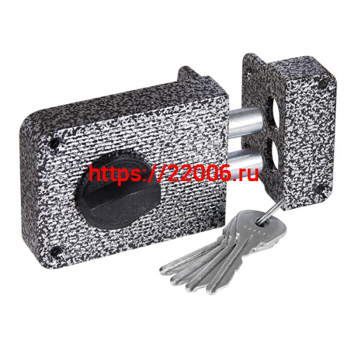 Замок Zenit (Зенит) накладной ЗН 1-3 серебро