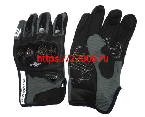 Перчатки MADBIKE-66, 2х цветные, защитные вставки.
