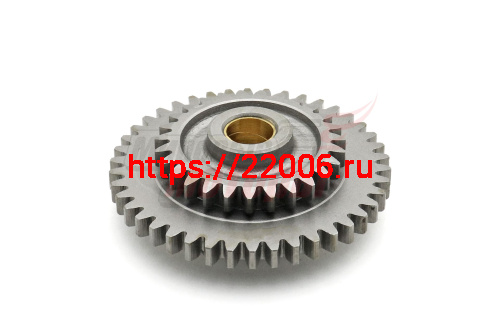 Блок шестерен Урал заднего хода и пускового механизма "ММ"