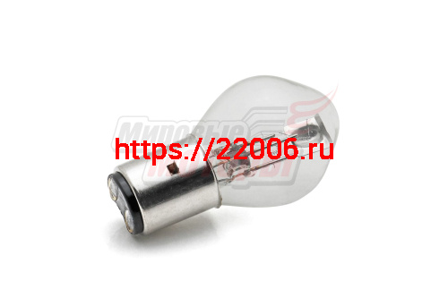 Лампа 6В 15/15Вт ДВУХКОНТАК (BA20D)