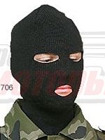 Балаклава лыжная "Очки" черная (706) ХСН