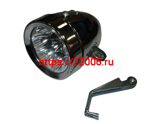 Фара  Вело передняя, 7 диодов  (под батарейки ААх3)