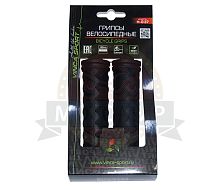 Грипсы для велосипеда 120мм, резина, черные с заглушками (H-G 37 black)