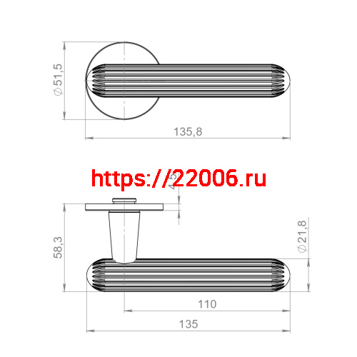 Ручка Armadillo (Армадилло) раздельная R.YM.ECLAIR AC-9 медь фото 5