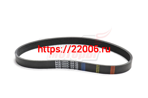 Ремень поликлиновый PIX Lada 2110-2115, Kalina, Citroen Jumpy, Jumper, Peugeot Boxer, 405 II, Fiat Ducato (6PK-700)